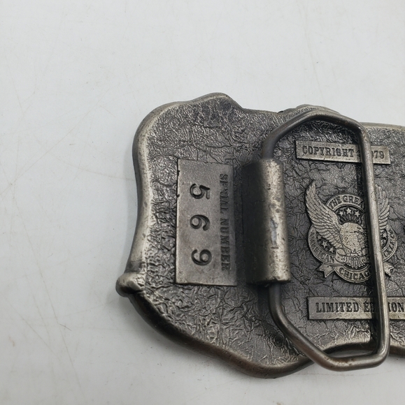 Vintage 1979 The Great American belt buckle Company Serial no. 569 Sail Boats - Picture 5 of 9